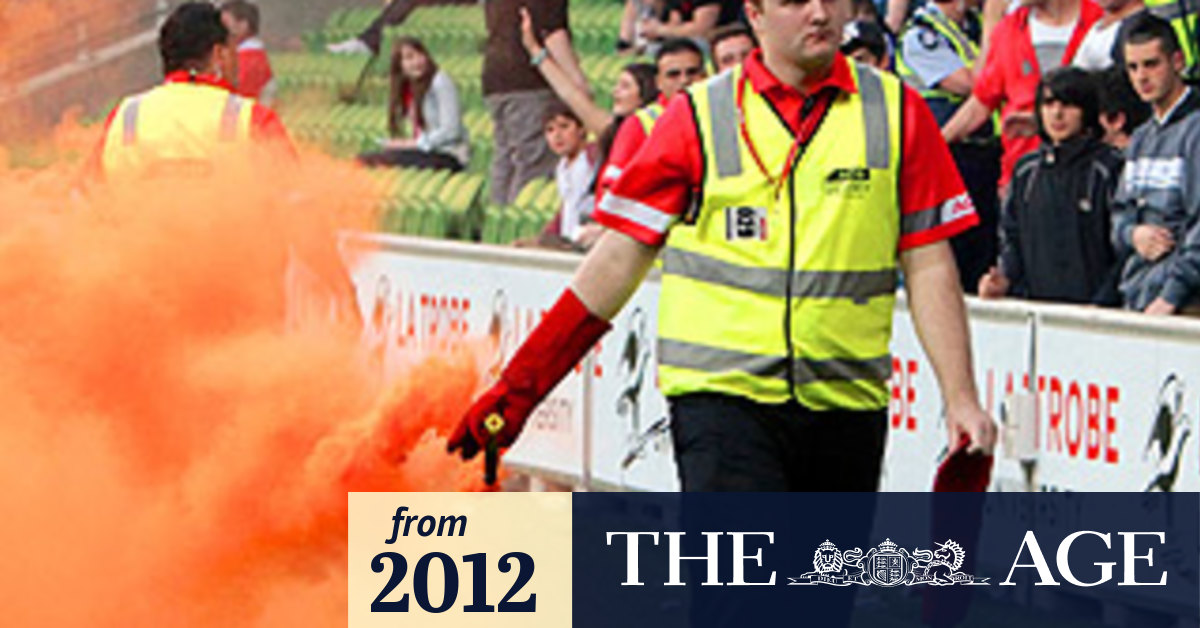 Soccer fans silent on dangerous flare